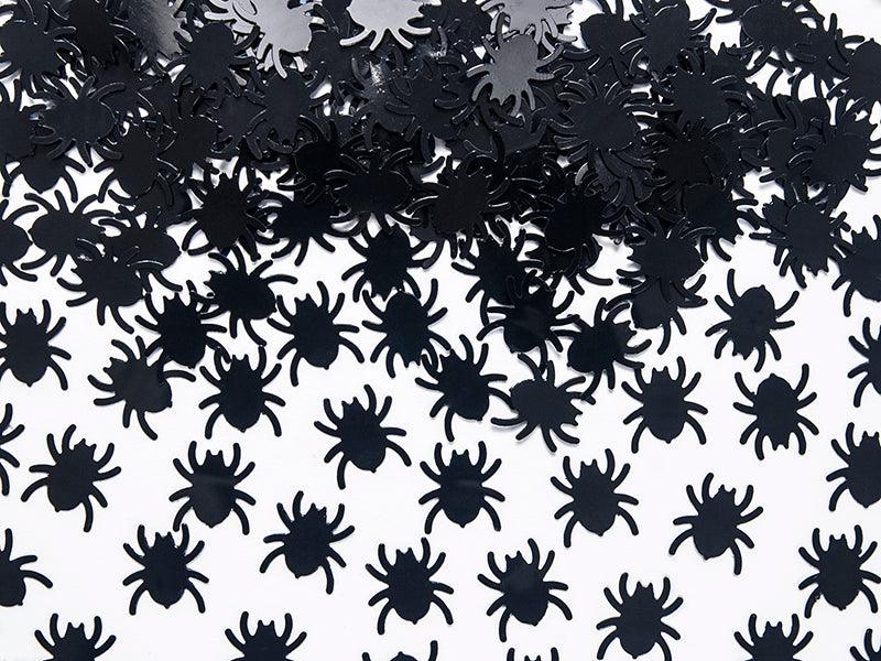 Konfetti Spinnen, schwarz, 1,2 x 1,2cm, 15g - FeierGlanz